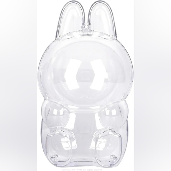 Labubu Accessories - Protective Case Compatible LABUBU Have a Seat Crystal-Clear Hard Display Sitting